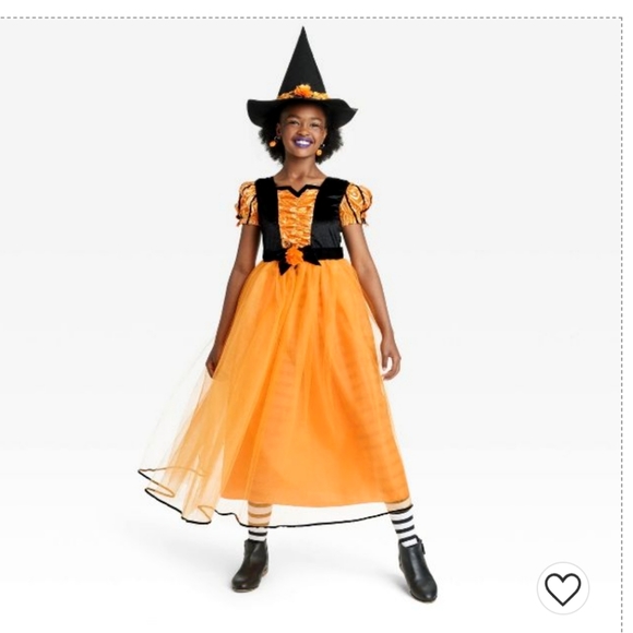 Target Other - Hyde And Eek Child Halloween Costume KIDS Witch Dress & Hat MEDIUM (7/8)